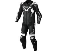 Macna Armadyl Traje de cuero de moto de una pieza perforado, Negro/Blanco, Talla 46