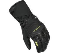 Macna Azra RTX Guantes de moto impermeables calefactables, negro-amarillo, tamaño 2XL para Hombres