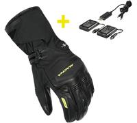 Guantes de moto Hombre Macna Azra RTX kit Calefacción electrónica Black