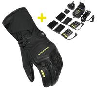 Macna Azra RTX Kit Guante impermeable de moto de invierno calefactable + baterías y cargador de 12V / 3A, tamaño XL para Hombres