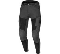 Macna Bombar Pantalones textiles de moto, Gris oscuro/negro, Talla 38