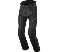 Macna Bora Pantalones textiles de moto, negro, Talla L corta