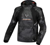 Macna Bradical Camo chaqueta textil impermeable para motocicletas, negro-multicolor, tamaño 2XL para Hombres