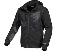 Macna Breeze Sudadera con capucha con cremallera para motocicleta, negro, tamaño L para Hombres