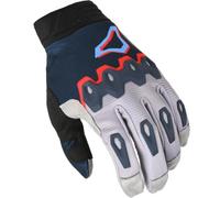Macna Chameleon-1 Guantes de motocross, gris-azul, tamaño L para Hombres