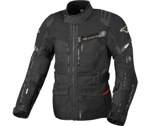 Macna Chieftane Solid chaqueta textil impermeable para motocicletas, negro, Talla S