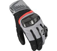 Macna Chizu Guantes de moto, negro-gris-rojo, tamaño L para Hombres