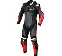 Macna Chromiq, traje de cuero 1ud. perforado 50 male Negro/Rojo/Blanco