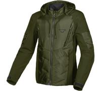 Macna Cocoon chaqueta textil impermeable para motocicletas, verde, tamaño XL para Hombres