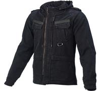 Macna Combat Chaqueta textil de motocicleta, negro, Talla M