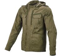 Macna Combat Chaqueta textil de motocicleta, oliva, Talla XS