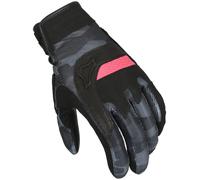 §Guantes de Moto Mujer Macna Congra Negro-Negro-Gris Camuflaje-Rosa§