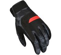 Macna Congra Camo Guantes de motocicleta, negro-gris-rojo, tamaño S para Hombres