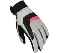 Macna Congra Guantes de moto para damas, negro-gris-rosa, tamaño L para Mujer