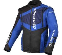 Macna Crest Chaqueta de motocross, negro-azul, tamaño 2XL para Hombres