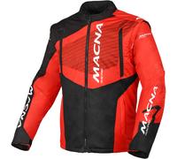 Macna Crest Chaqueta de motocross, rojo/negro, Talla M