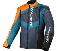 Macna Crest, chaqueta textil XXL male Gris/Azul/Naranja