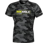 §Camiseta MujerMacna Dazzle Rideaholic Negro-Gris-Amarillo Fluo§