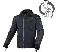 Macna Distec Chaqueta textil para motocicletas, azul/negro, Talla L