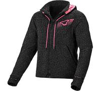 Macna District Chaqueta textil de moto para mujer, gris oscuro, Talla XS