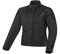 Macna Dromica impermeable Chaqueta textil de motocicleta para mujer, negro, Talla XL