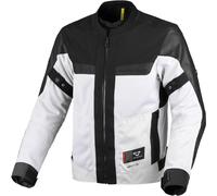 Macna Empire 2.0 Chaqueta textil de moto impermeable, Gris claro/negro, Talla 3XL