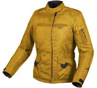 Macna Evora impermeable Chaqueta textil de motocicleta para mujer, amarillo, tamaño S
