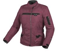 Macna Evora impermeable Chaqueta textil de motocicleta para mujer, rojo, tamaño XL