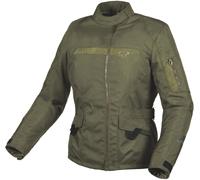 Macna Evora impermeable Chaqueta textil de motocicleta para mujer, verde, tamaño L