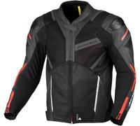 Macna Galvic Chaqueta, Negro/Rojo, 58 Unisex Adulto