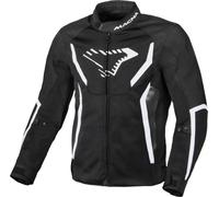 Macna Grisco Chaqueta textil de moto, negro-blanco, tamaño 2XL para Hombres
