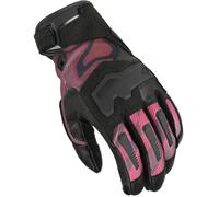 Macna Haros 2.0 Guantes de moto para mujer, negro/rosa, Talla M