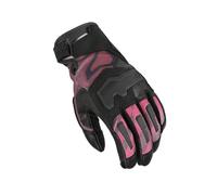 Macna Haros 2.0 Guantes de moto para mujer, negro-rosa, tamaño M