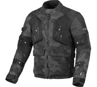 Macna Higera Camo chaqueta textil impermeable para motocicletas, negro-multicolor, tamaño 2XL para Hombres