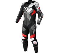 Macna Ignite Traje de cuero de moto de una pieza perforado, negro-blanco-rojo, tamaño 50 para Hombres