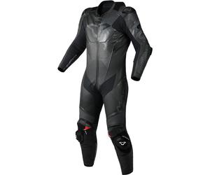 Macna Ignite Traje de cuero de moto de una pieza perforado, negro, Talla 56