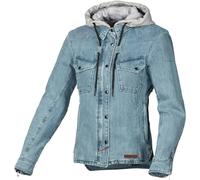 Macna Inland Chaqueta textil de moto para mujer, Azul claro, Talla L