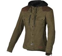 Chaqueta con capucha de Moto para Mujer Macna Inland Verde/MarrónM Verde,Marrón