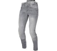 Macna Jenny Vaqueros de moto para mujer, gris, tamaño 26