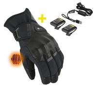 Macna Era 2.0 RTX Kit guantes impermeables calefactores para moto de invierno + pilas y cargador de 7,4V / 2,2A, tamaño 2XL para Hombres