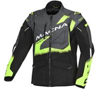 Macna Landmark Chaqueta de motocross, negro-gris-amarillo, tamaño S para Hombres