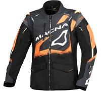 Macna Landmark Chaqueta de motocross, negro-gris-naranja, tamaño XL para Hombres