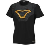 Macna Logo Camiseta Damas, negro/amarillo, Talla L