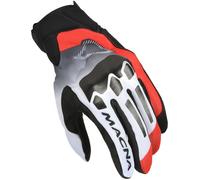 Macna Mana Guantes de moto, negro-blanco-rojo, tamaño M