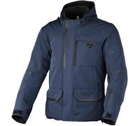 Macna Mondo 2.0 Chaqueta textil de moto impermeable, azul oscuro, Talla XL