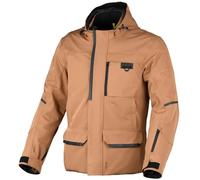 Macna Mondo 2.0 Chaqueta textil de moto impermeable, marrón, tamaño M para Hombres