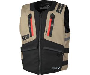 Macna MUTV-1 Chaleco de moto, negro-beige, tamaño M para Hombres