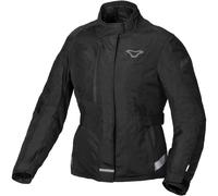 Macna Nivala impermeable Chaqueta textil de motocicleta para mujer, negro, tamaño 2XL