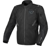 Macna Notch Solid chaqueta textil impermeable para motocicletas, negro, Talla M