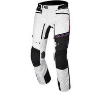 Macna Novac Pantalones textiles impermeables para motocicletas, negro-blanco-rojo, tamaño XL para Hombres